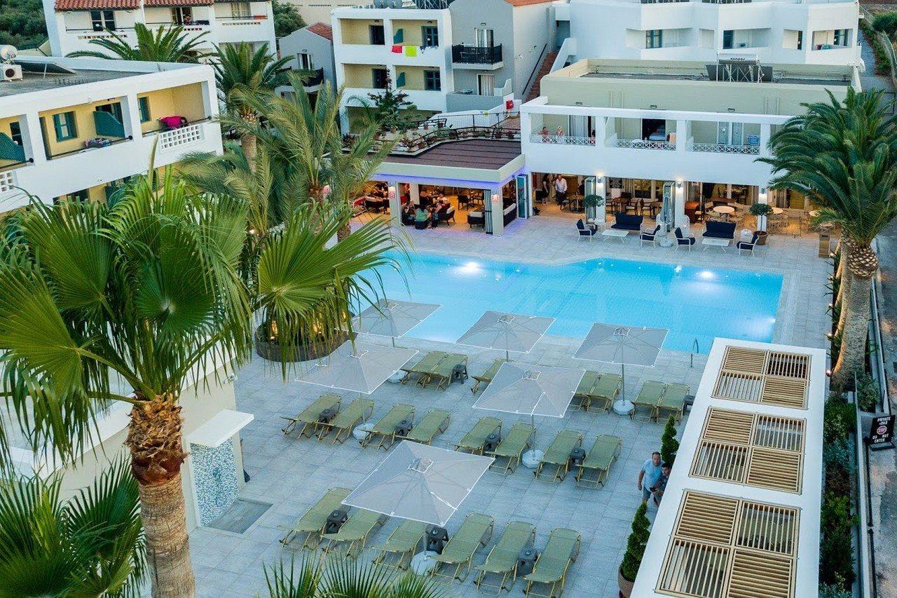 Dedalos Hotel Malia Exterior foto