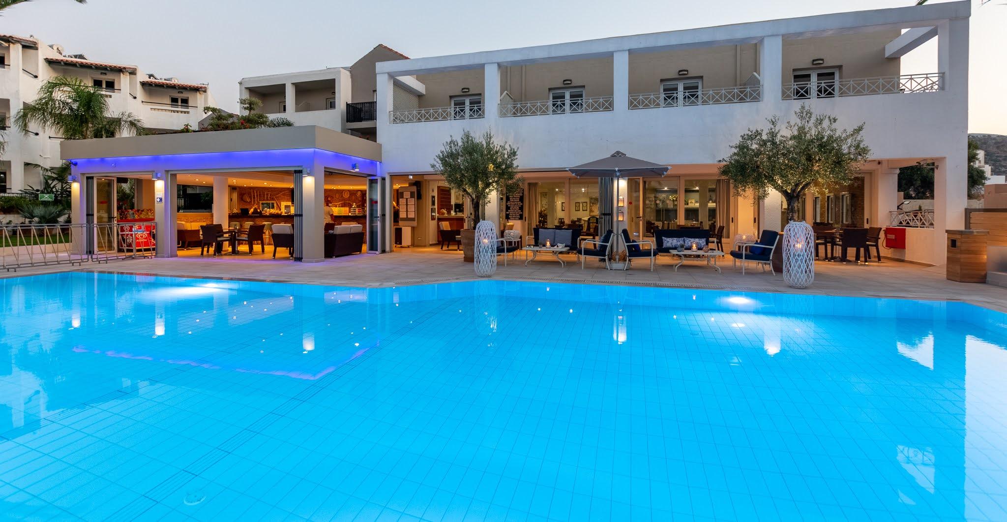 Dedalos Hotel Malia Exterior foto