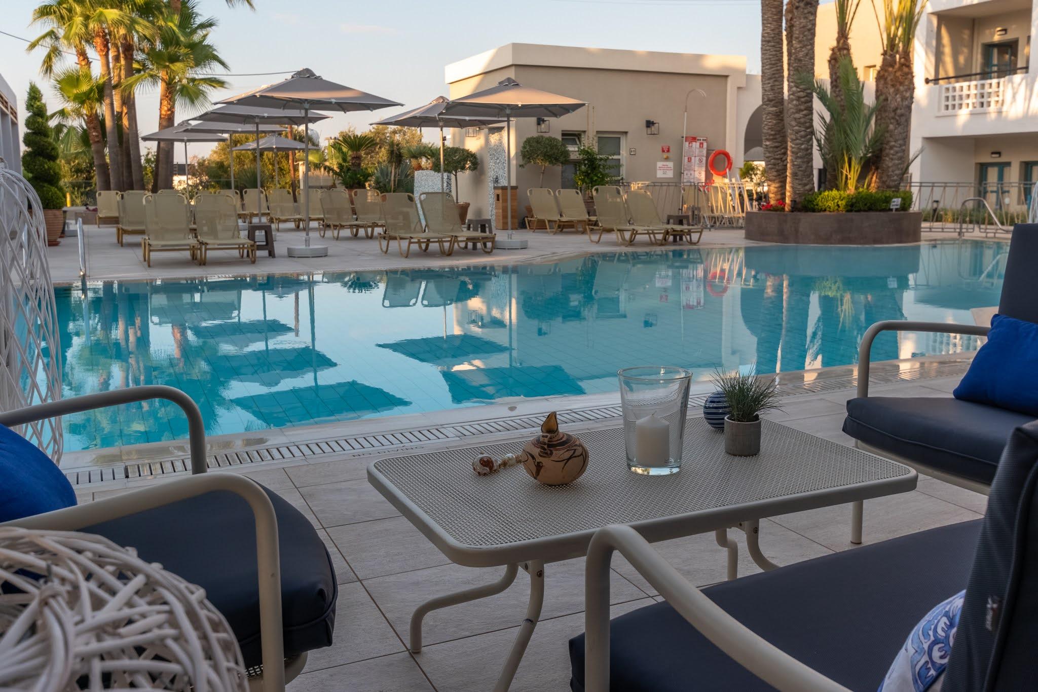 Dedalos Hotel Malia Exterior foto