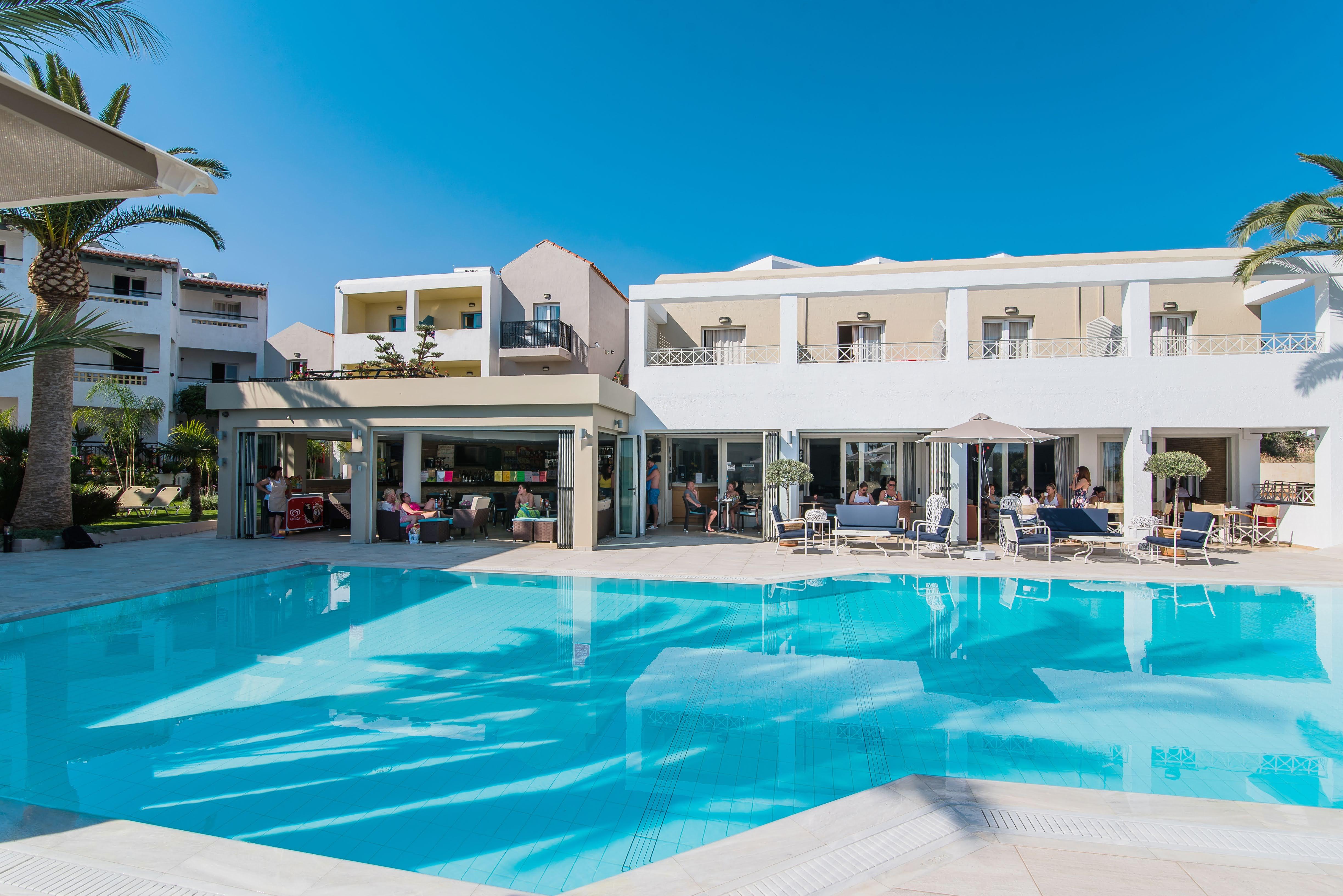 Dedalos Hotel Malia Exterior foto