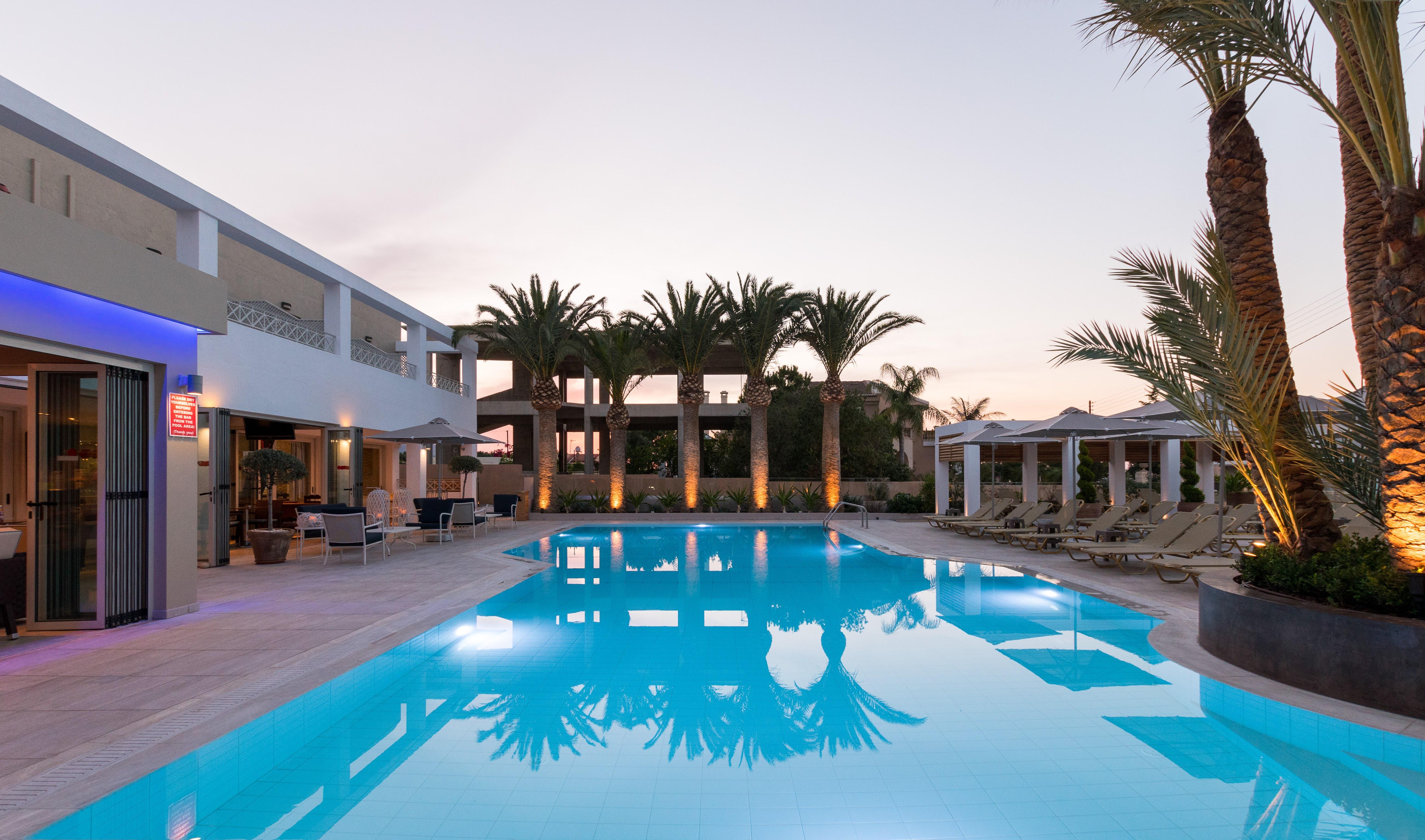 Dedalos Hotel Malia Exterior foto